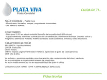 Cargar imagen en el visor de la galería, PLATA COLOIDAL PLATA VIVA 250ML - 16ppm - Alta estabilidad y pureza - ANTIBACTERIAL, GERMICIDA, MICROBICIDA
