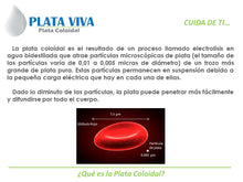 Cargar imagen en el visor de la galería, PLATA COLOIDAL PLATA VIVA 250ML - 16ppm - Alta estabilidad y pureza - ANTIBACTERIAL, GERMICIDA, MICROBICIDA
