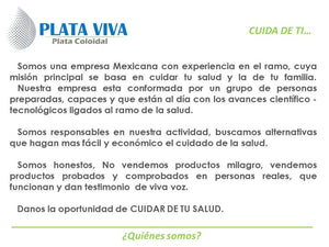 PLATA COLOIDAL PLATA VIVA 250ML - 16ppm - Alta estabilidad y pureza - ANTIBACTERIAL, GERMICIDA, MICROBICIDA