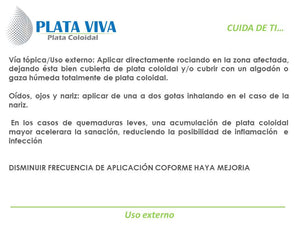 PLATA COLOIDAL PLATA VIVA 250ML - 16ppm - Alta estabilidad y pureza - ANTIBACTERIAL, GERMICIDA, MICROBICIDA