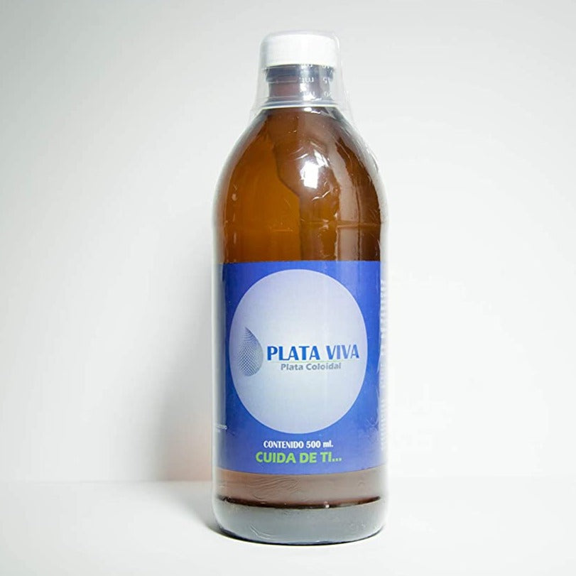 PLATA COLOIDAL PLATA VIVA 500ML - 16ppm - Alta estabilidad y pureza - ANTIBACTERIAL, GERMICIDA, MICROBICIDA